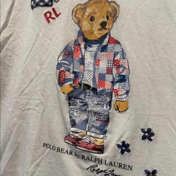 Ralph Lauren White Polo Bear T-Shirt - Picture 4 of 9
